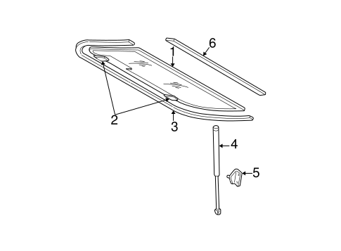 Wrangler GLASS - LIFT GATE