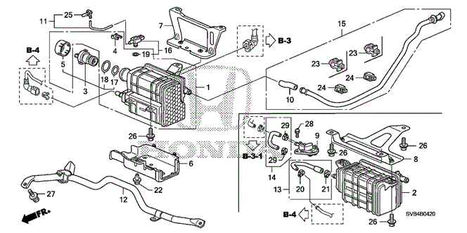 ELECTRICAL / EXHAUST / HEATER / FUEL/CANISTER for 2010 Honda CIVIC COUPE #1