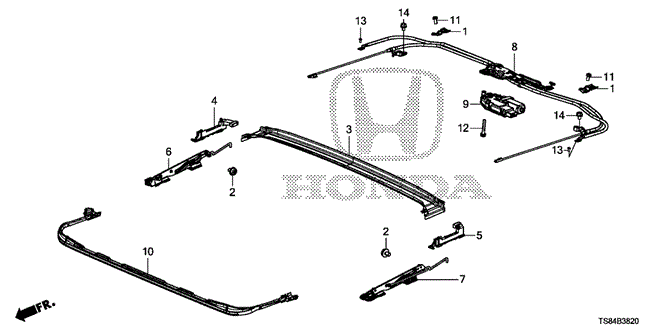 INTERIOR / BUMPER/ROOF SLIDE COMPONENTS for 2013 Honda CIVIC COUPE #1