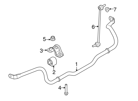 Front Suspension/Stabilizer Bar & Components for 2015 Ford Focus #1