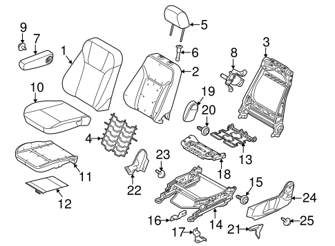 Fiesta DRIVER SEAT COMPONENTS