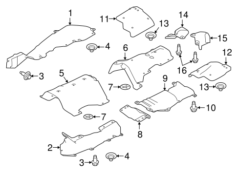 Range Rover Sport HEAT SHIELDS