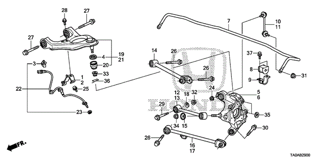 Chassis/Rear Lower Arm for 2012 Honda ACCORD SEDAN #1