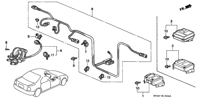 ELECTRICAL / EXHAUST / HEATER / FUEL/SRS UNIT ('96,'97) for 1997 Honda ACCORD SEDAN #1