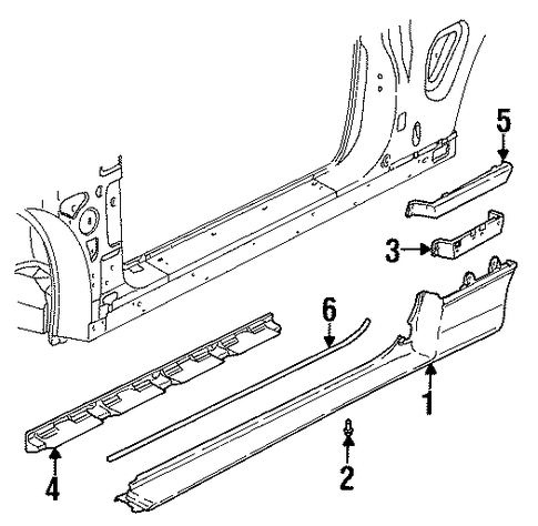 SC1 EXTERIOR TRIM - PILLARS