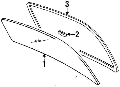 BODY/REVEAL MOLDINGS for 1997 Toyota Tercel #1