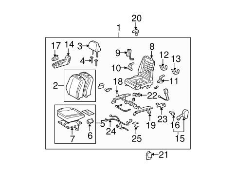 BODY/FRONT SEAT COMPONENTS for 2013 Scion xB #1