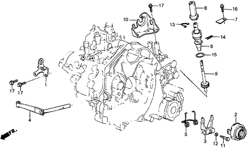 MT Clutch Release for 1987 Honda Civic #1