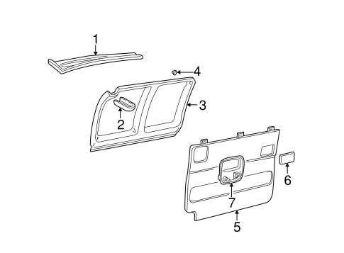 Interior Trim - Side Door for 1997 Chevrolet P30 #0