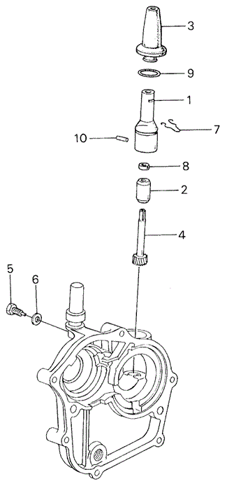 TRANSMISSION - MANUAL/MT SPEEDOMETER GEAR for 1982 Honda CIVIC 5-DOOR #1