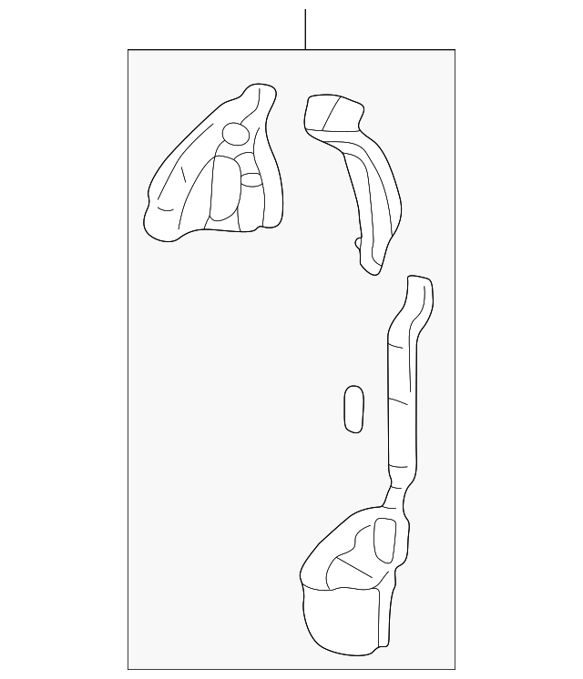 10304470 Деталь LOWER PANEL, LEFT