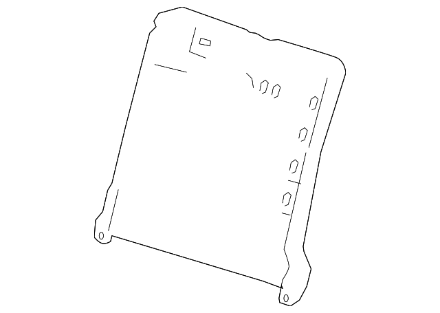19123340 Деталь SEAT BACK PANEL, RIGHT