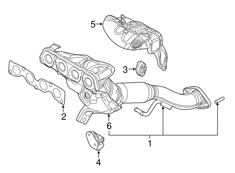 EXHAUST SYSTEM/EXHAUST MANIFOLD for 2016 Scion iA #1