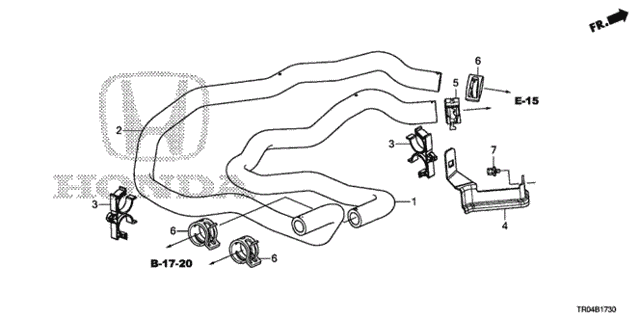 Water Hose (1.8L) for 2012 Honda Civic #0