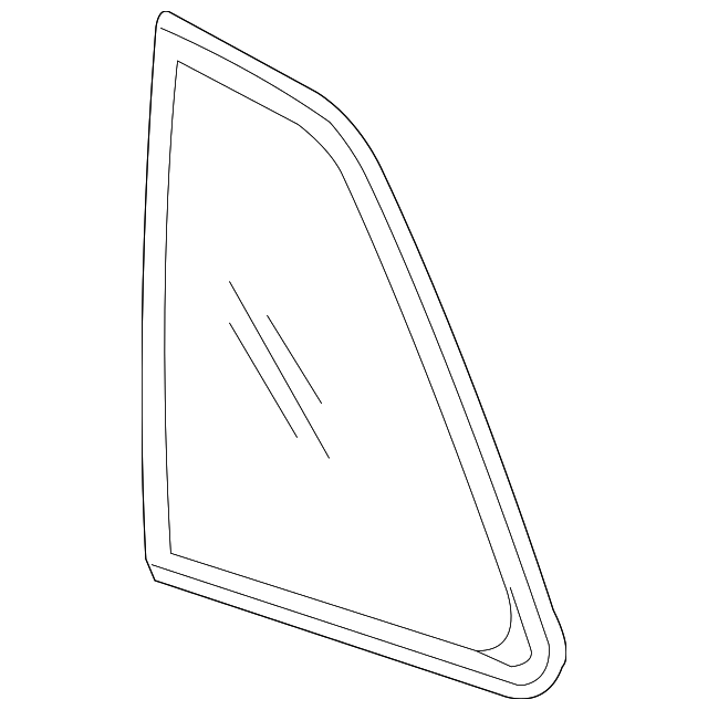 10355880 Деталь QUARTER GLASS, RIGHT