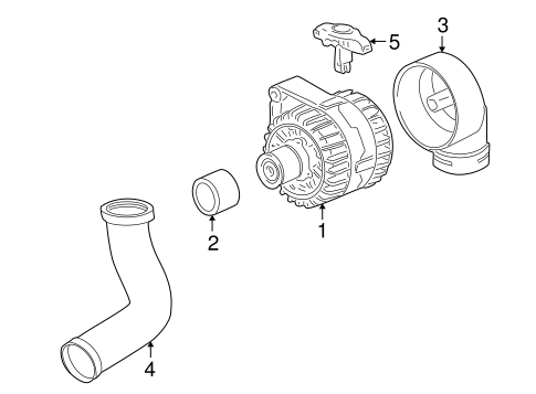 Alternator/Generator & Related Components for 2001 BMW X5 #0