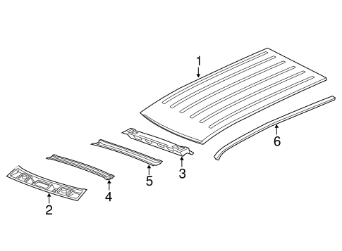 Grand Cherokee EXTERIOR TRIM - ROOF