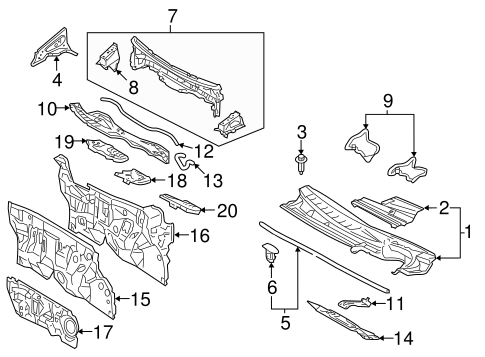 BODY/COWL for 2016 Toyota Yaris #1