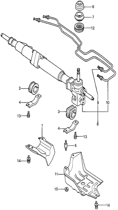 CHASSIS/STEERING GEAR BOX (2) for 1981 Honda ACCORD HATCHBACK #1