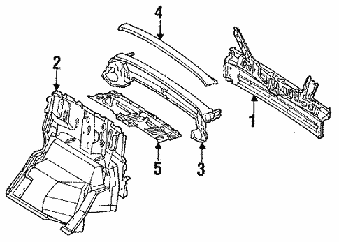 Rear Panels for 1994 Mercedes-Benz E 320 #0