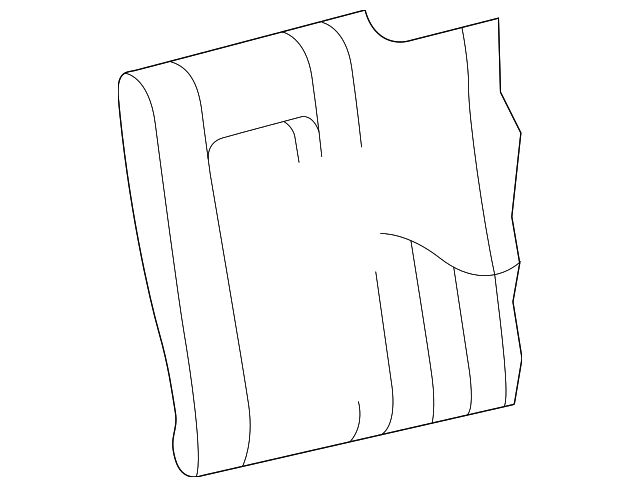 XR817849NED Деталь SEAT BACK COVER, LEFT