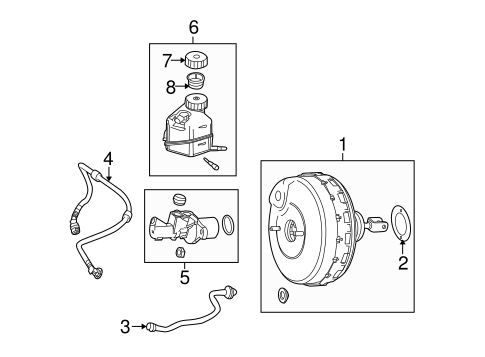 Master Cylinder - Components On Dash Panel for 2019 Mercedes-Benz GLC 43 AMG® #0