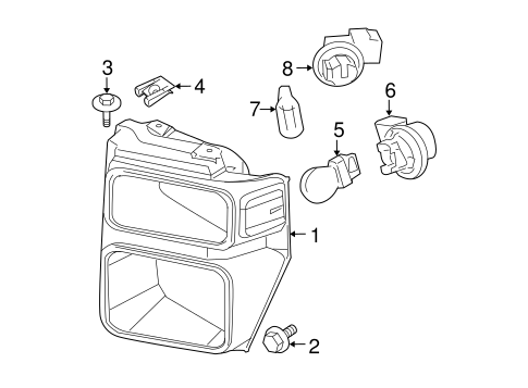 Electrical/Park Lamps for 2010 Ford F-350 Super Duty #1