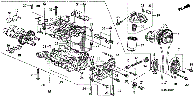 ENGINE/OIL PUMP (L4) for 2010 Honda ACCORD COUPE #1