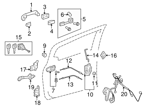 BODY/LOCK & HARDWARE for 2016 Toyota Yaris #1