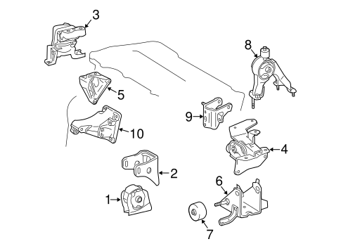 ENGINE/ENGINE & TRANS MOUNTING for 2014 Toyota Corolla #1