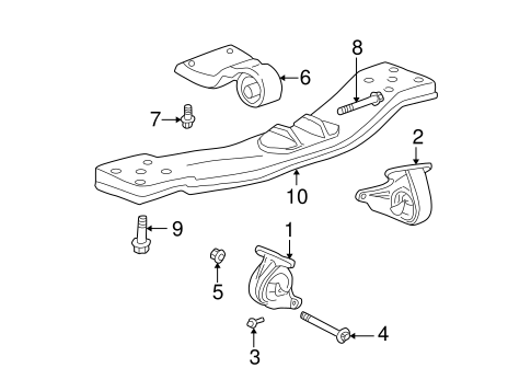 Liberty ENGINE & TRANS MOUNTING 3