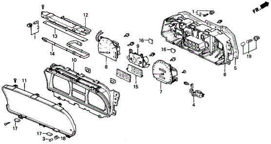 ELECTRICAL / EXHAUST / HEATER / FUEL/METER COMPONENTS (DENSO) for 1989 Honda CIVIC SEDAN #1