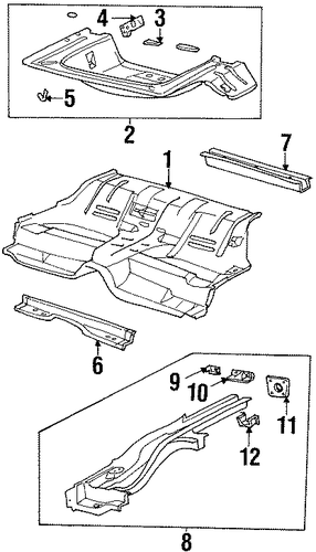 SC1 REAR FLOOR & RAILS