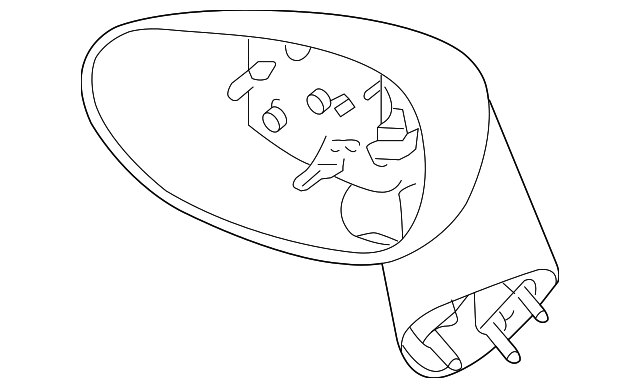 25881949 Деталь MIRROR OUTSIDE, LEFT
