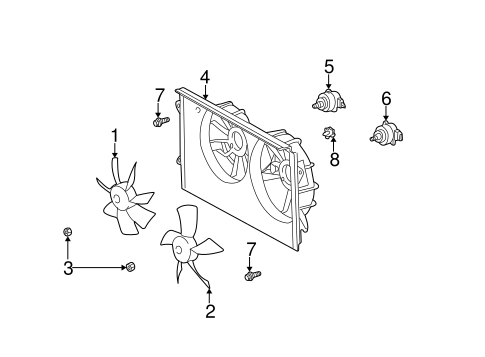 COOLING SYSTEM/COOLING FAN for 2005 Toyota Camry #1
