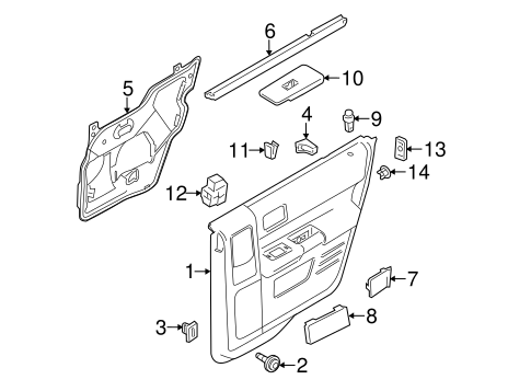 Flex INTERIOR TRIM - REAR DOOR