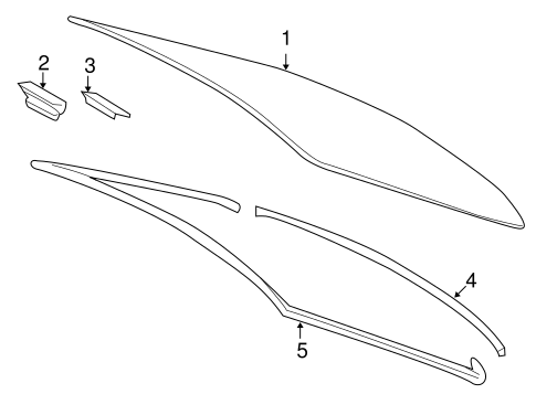 BODY/REVEAL MOLDINGS for 2011 Toyota Corolla #1