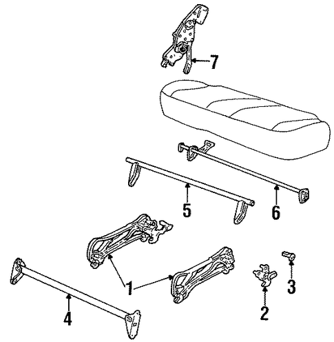 Windstar REAR SEAT COMPONENTS 2