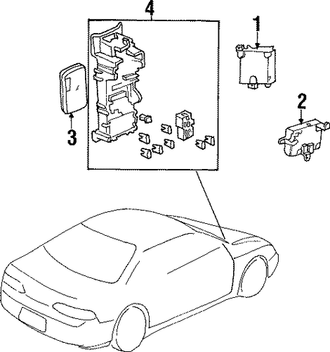 OEM Honda 38200-S30-N81 - Fuse Box OEM Honda 38200-S30-N81 - Fuse Box