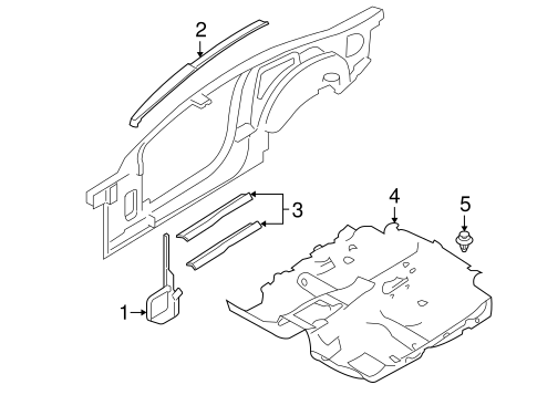 Body/Interior Trim - Pillars for 2006 Ford Mustang #1