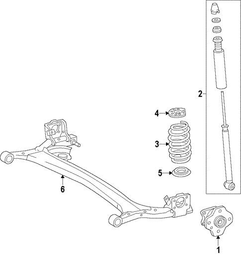 Rear Axle for 2012 Mazda 2 #0