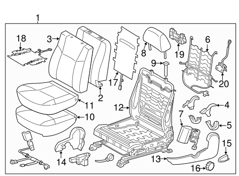 BODY/FRONT SEAT COMPONENTS for 2015 Toyota Tacoma #3