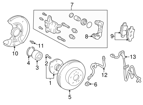 BRAKES/ANTI-LOCK BRAKES for 2003 Toyota Echo #1