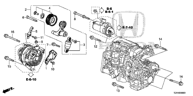 ENGINE/AUTO TENSIONER (L4) for 2014 Honda ACCORD SEDAN #1