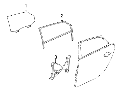 XJ GLASS - REAR DOOR