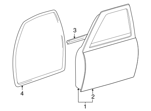 BODY/DOOR & COMPONENTS for 1997 Toyota Tacoma #1