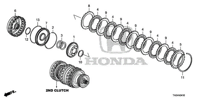 Transmission - Automatic/AT Clutch (2nd) (L4) for 2009 Honda ACCORD SEDAN #1