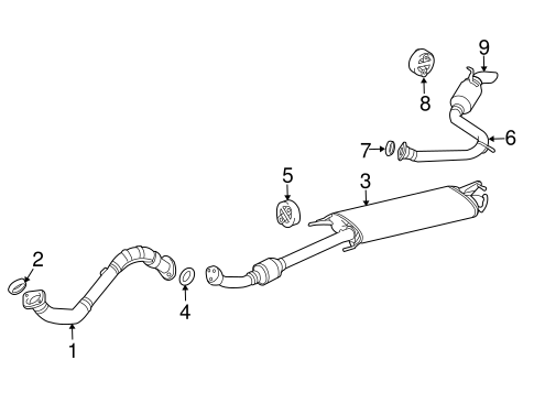 EXHAUST SYSTEM/EXHAUST COMPONENTS for 2009 Toyota RAV4 #1