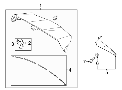 BODY/SPOILER for 2014 Toyota Highlander #1