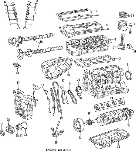 ENGINE/MOUNTS for 1996 Toyota Previa #1